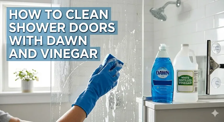 How to Clean Shower Doors with Dawn and Vinegar