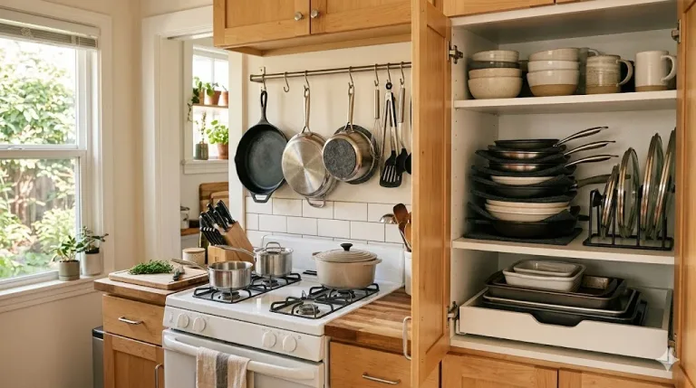 How to Store Pots and Pans in Small Kitchens